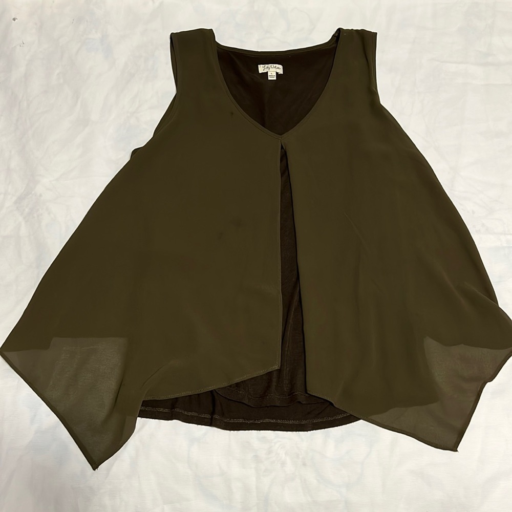 Navy green shirt